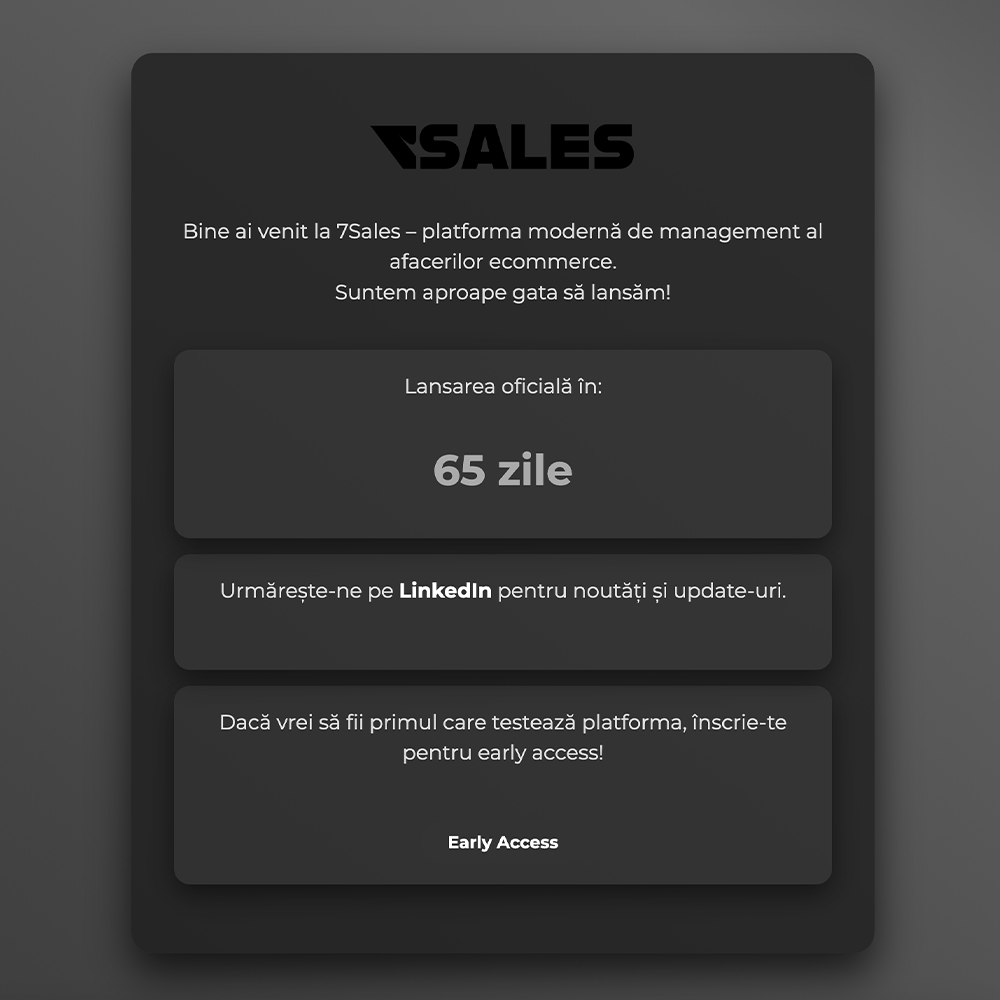 Pagina early access – 7Sales
